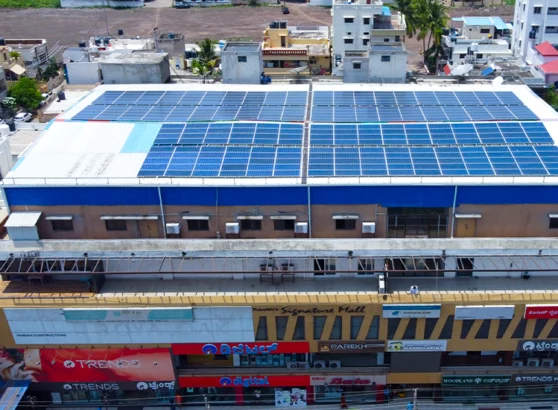 110 kWp rooftop solar on parekh signature mall by orb energy